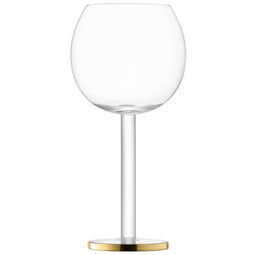 L.S.A. Luca Wine Goblet 320 ml Gold x 2 - Gold / Glass