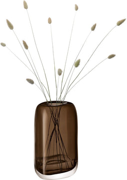 L.S.A. - Melt Vaas 24 cm - Glas - Bruin