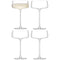 L.S.A. Metropolitan Champagne Saucer 300 ml Clear x 4 - Transparent / Glass