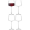 L.S.A. Metropolitan Wine Glass 400 ml Clear x 4 - Transparent / Glass