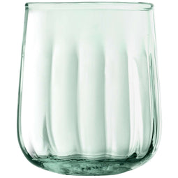 L.S.A. Mia Tumbler 410 ml Recycled/Part Optic x 4 - Transparent / Recycled Glass