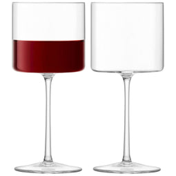L.S.A. Otis Red Wine Glass 10oz Clear x 2 - Transparent / Glass