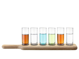 L.S.A. Paddle Vodka Glass Set of 6 Pieces - Transparent / Glass
