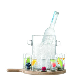 L.S.A. Paddle Vodka Set of 13 Pieces - Transparent / Glass