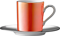 L.S.A. - Palazzo Koffiekop en Schotel 100 ml - Oranje