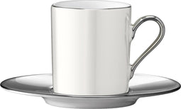 L.S.A. - Palazzo Koffiekop en Schotel 100 ml - Wit