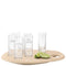L.S.A. Palette Shot Set Clear & Ash Board W24cm/L29cm Clear