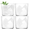 L.S.A. Peaks Tumbler 310 ml Frost x 4 - White / Glass