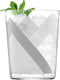 L.S.A. - Peaks Tumbler Glas 560 ml Set van 4 Stuks - Grijs
