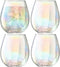 L.S.A. - Pearl Tumbler Glas 425 ml Set van 4 Stuks - Glas - Transparant -