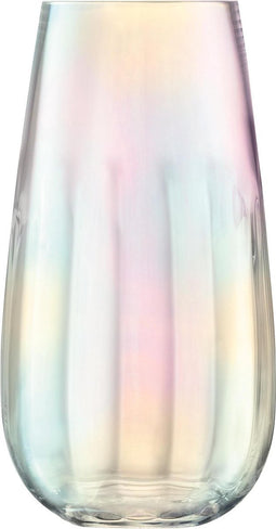 L.S.A. Pearl Vaas - Glas - 28 cm - Parelmoer