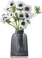 L.S.A. Pleat Vaas - Glas - 20 cm - Grijs