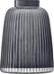 L.S.A. Pleat Vaas - Glas - 26 cm - Grijs