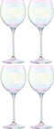 L.S.A. - Polka Balloon Glas 525ml Mother of Pearl Set van 4 Stuks - Glas - Transparant -