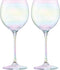 L.S.A. - Polka Balloon Glas 525ml Mother of Pearl Set van 4 Stuks - Glas - Transparant -