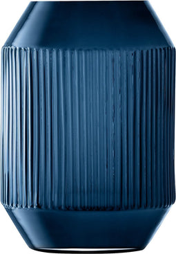 L.S.A. - Rotunda Kandelaar met Kaars 26 cm - Glas - Blauw