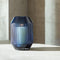 L.S.A. - Rotunda Kandelaar met Kaars 26 cm - Glas - Blauw