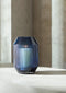 L.S.A. - Rotunda Kandelaar met Kaars 26 cm - Glas - Blauw