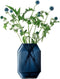 L.S.A. - Rotunda Kandelaar met Kaars 26 cm - Glas - Blauw