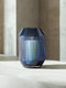 L.S.A. - Rotunda Kandelaar met Kaars 26 cm - Glas - Blauw