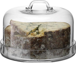 L.S.A. - Serve Serveerplateau met Stolp ø 24 cm - Glas - Transparant