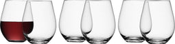 L.S.A. - Stemless Rode Wijn Glas 530ml Set van 6 Stuks - Transparant