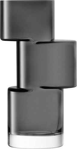 L.S.A. - Tier Vaas 26 cm - Glas - Grijs -