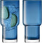 L.S.A. - Utility Longdrinkglas 390 ml Set van 2 Stuks - Glas - Blauw