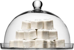 L.S.A. - Vienna Serveerplateau met Stolp ø 33 cm - Glas - Transparant