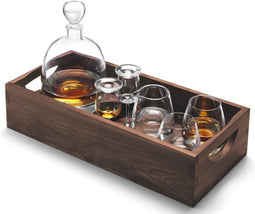 L.S.A. Whisky Islay Connoiseurset - Set van 6 Stuks - Incl Houten Dienblad