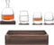 L.S.A. Whisky Islay Whiskyset - Inclusief Houten Voet - Set van 4 Stuks