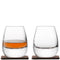 L.S.A. Whisky Islay Whiskyset - Inclusief Houten Voet - Set van 4 Stuks