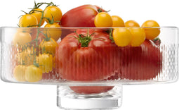 L.S.A. - Wicker Serveerschaal op Voet ø 28,5 cm - Transparant