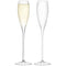 L.S.A. Wine Champagne Flute 5oz Clear x 2 - Transparent / Glass