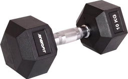 Hex dumbbell 10 kg - Rubber