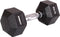 Hex dumbbell 10 kg - Rubber