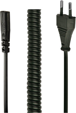 Cablexpert apparaatsnoer C1 stekker Mannelijk naar Netstekker type F Mannelijk 1.8 meter Zwart