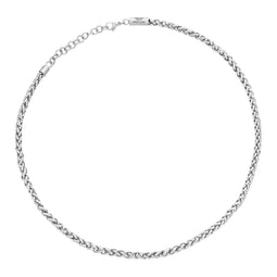 Politie heren ketting roestvrij staal One Size Zilver 32024717