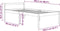 vidaXL - Seniorenbed - massief - grenenhout - 100x200 - cm
