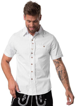 dressforfun - Hemd Bastl XL - herenshirt met knopen in herthoornstijl - 100% katoen