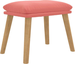 vidaXL - Voetenbank - 45x29,5x35 - cm - fluweel - roze