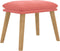 vidaXL - Voetenbank - 45x29,5x35 - cm - fluweel - roze