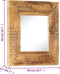 vidaXL - Spiegel - handgesneden - 50x50x2,5 - cm - massief - mangohout