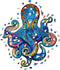 UNIDRAGON Houten Puzzel Voor Volwassenen Dier - Magnetische Octopus - 700 stukjes - Royal Size 62x54 cm