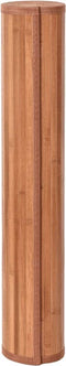 vidaXL - Vloerkleed - rechthoekig - 100x200 - cm - bamboe - bruin