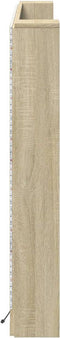 vidaXL - Hoofdbordkast - met - LED - 160x16,5x103,5 - cm - sonoma - eikenkleurig