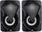 No Fear Speakerset - Lichtgevend - Bluetooth/Aux - Zwart (2 stuks)