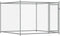 vidaXL - Hondenhok - met - deuren - 6x2x1,5 - m - gegalvaniseerd - staal - grijs