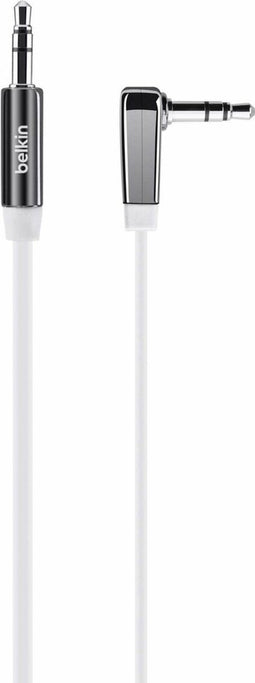 Belkin MIXIT - AUX-kabel 3.5mm - 90°-Connector - Wit (0.9m)