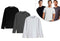 Pantoneclo comfortabele kartoenen T-shirts - Lange mauwen - Set van 3 - Maat XL